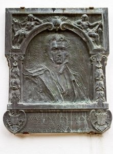 Placa conmemorativa de la vida de Washington Irving y su amor por España